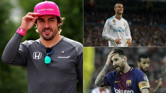 Fernando Alonso, Cristiano y Messi