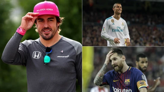 Fernando Alonso, Cristiano y Messi Fernando Alonso, Cristiano y Messi