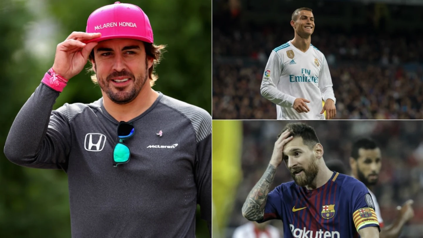 Fernando Alonso, Cristiano y Messi Fernando Alonso, Cristiano y Messi