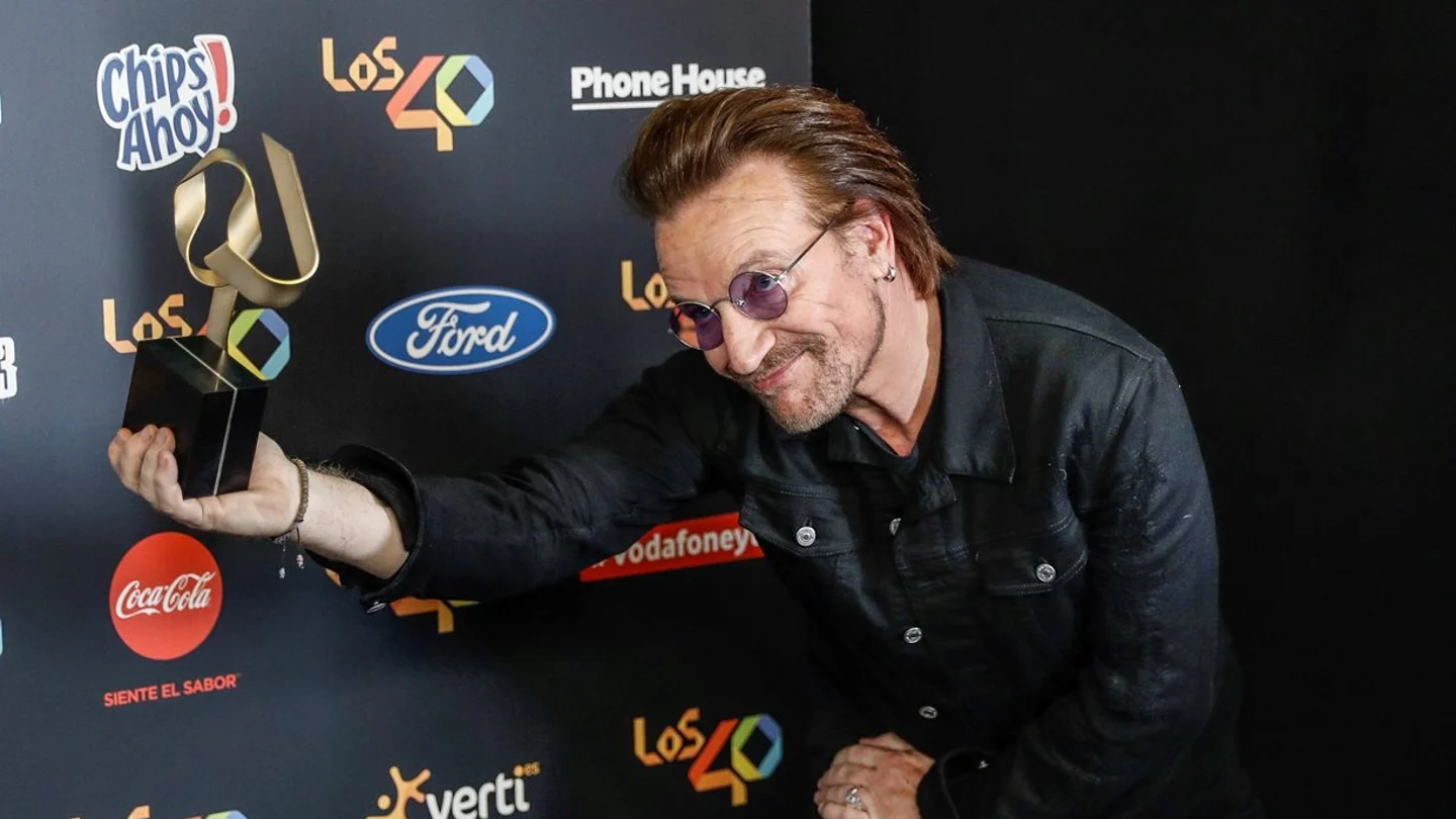 Bono en la entrega de premios de Los40 en Madrid Bono en la entrega de premios de Los40 en Madrid