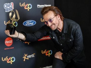 Bono en la entrega de premios de Los40 en Madrid Bono en la entrega de premios de Los40 en Madrid