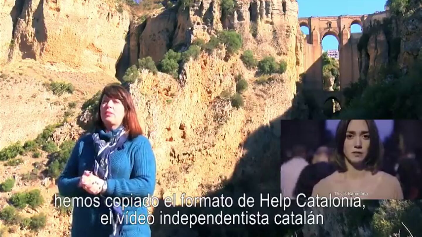 Los vecinos de Ronda versionan el v&iacute;deo 'Help Catalonia' para pedir una autov&iacute;a