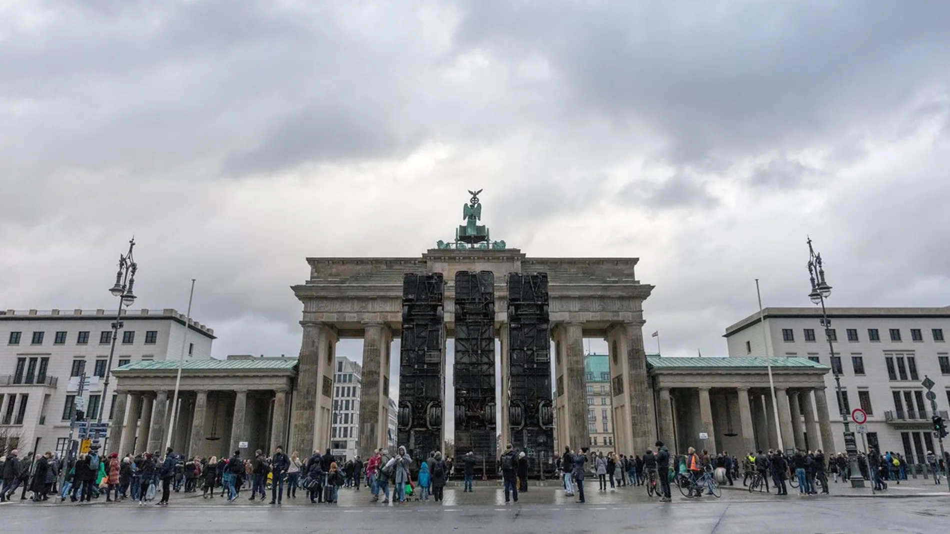 Monumento en Berlín para protestar por la guerra de Siria
