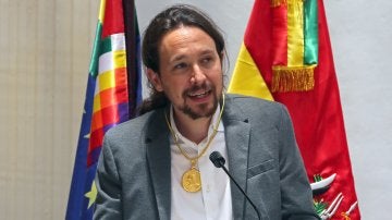 El secretario general del partido Podemos, Pablo Iglesias