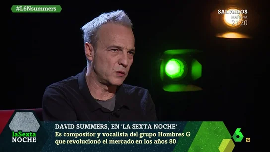 David Summers, en laSexta Noche David Summers, en laSexta Noche
