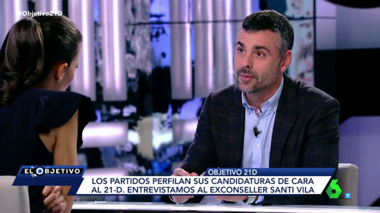 Santi Vila habla con Ana Pastor