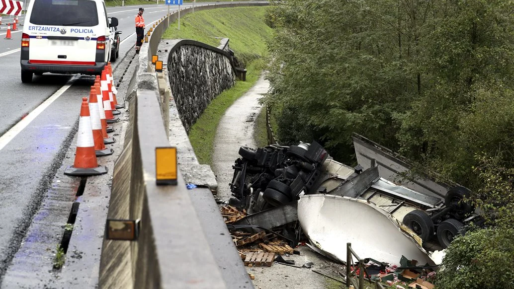 Accidente de tráfico en Irún