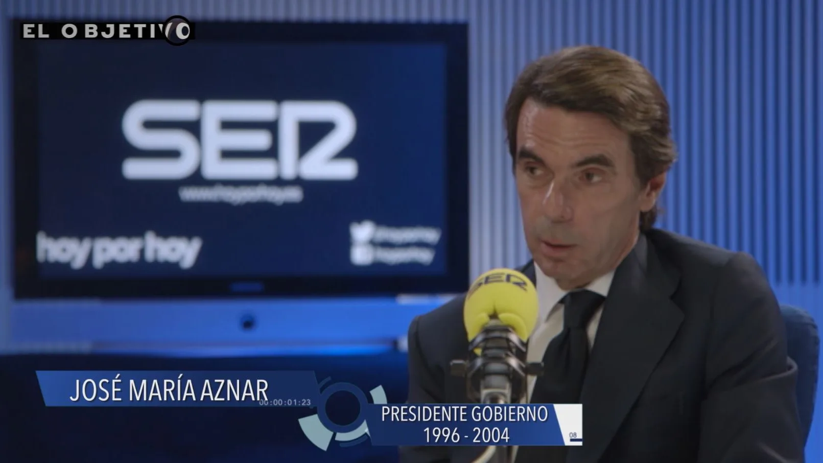 José María Aznar, durante una entrevista en la Cadena SER.