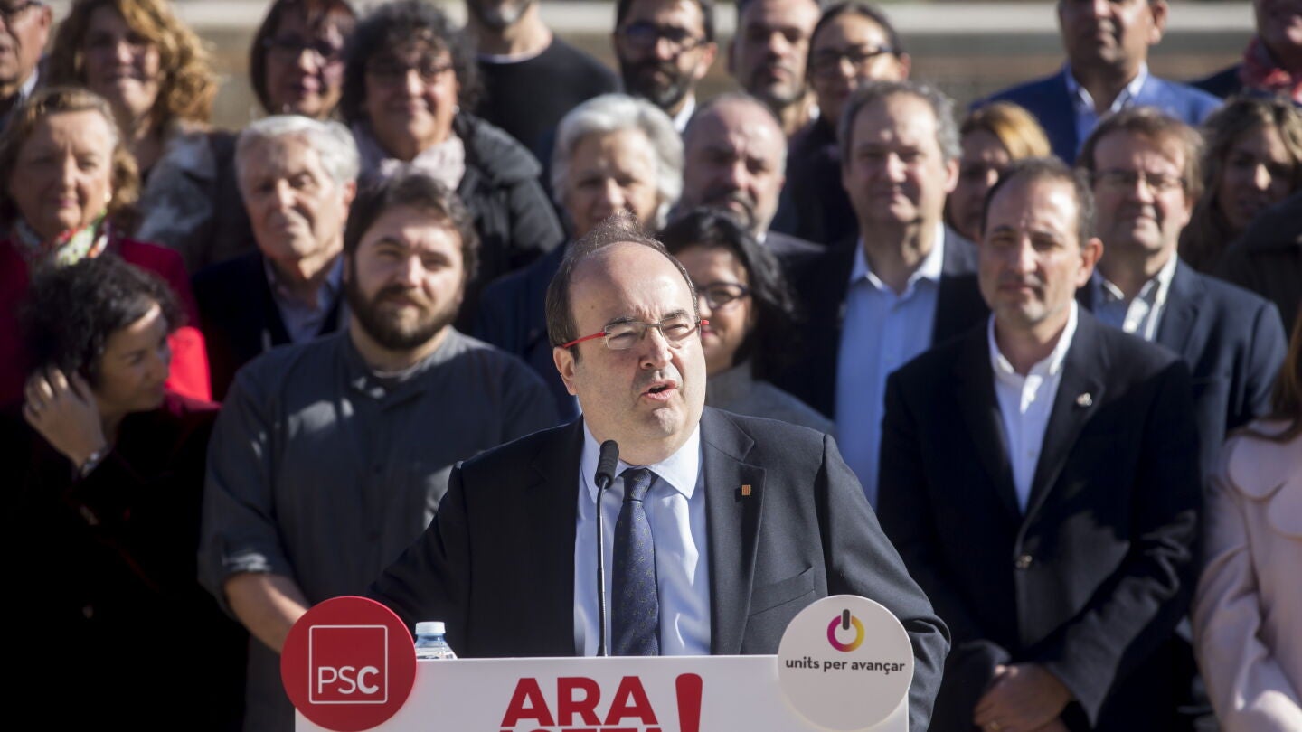 El primer secretario del PSC y candidato a la presidencia de la Generalitat de Catalu&ntilde;a, Miquel Iceta