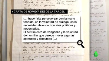 Carta de Romeva desde la cárcel