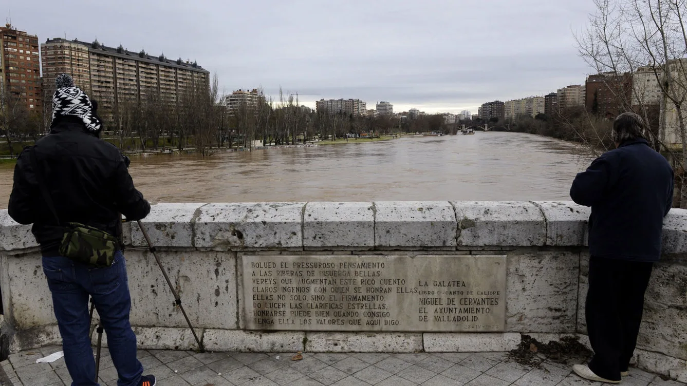 El río Pisuerga a su paso por Valladolid