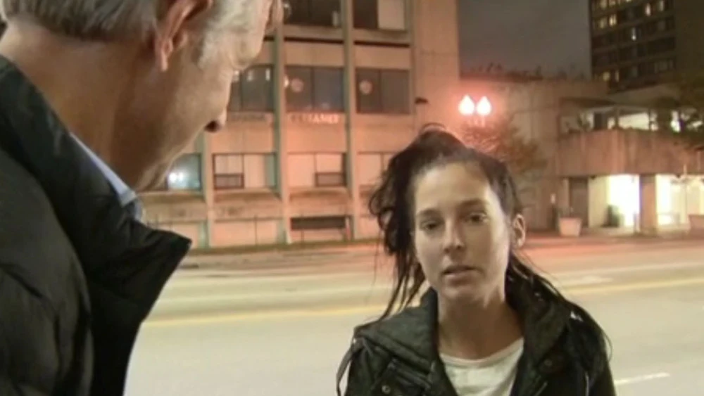 La joven encontrada durante la entrevista en Boston. La joven encontrada durante la entrevista en Boston.