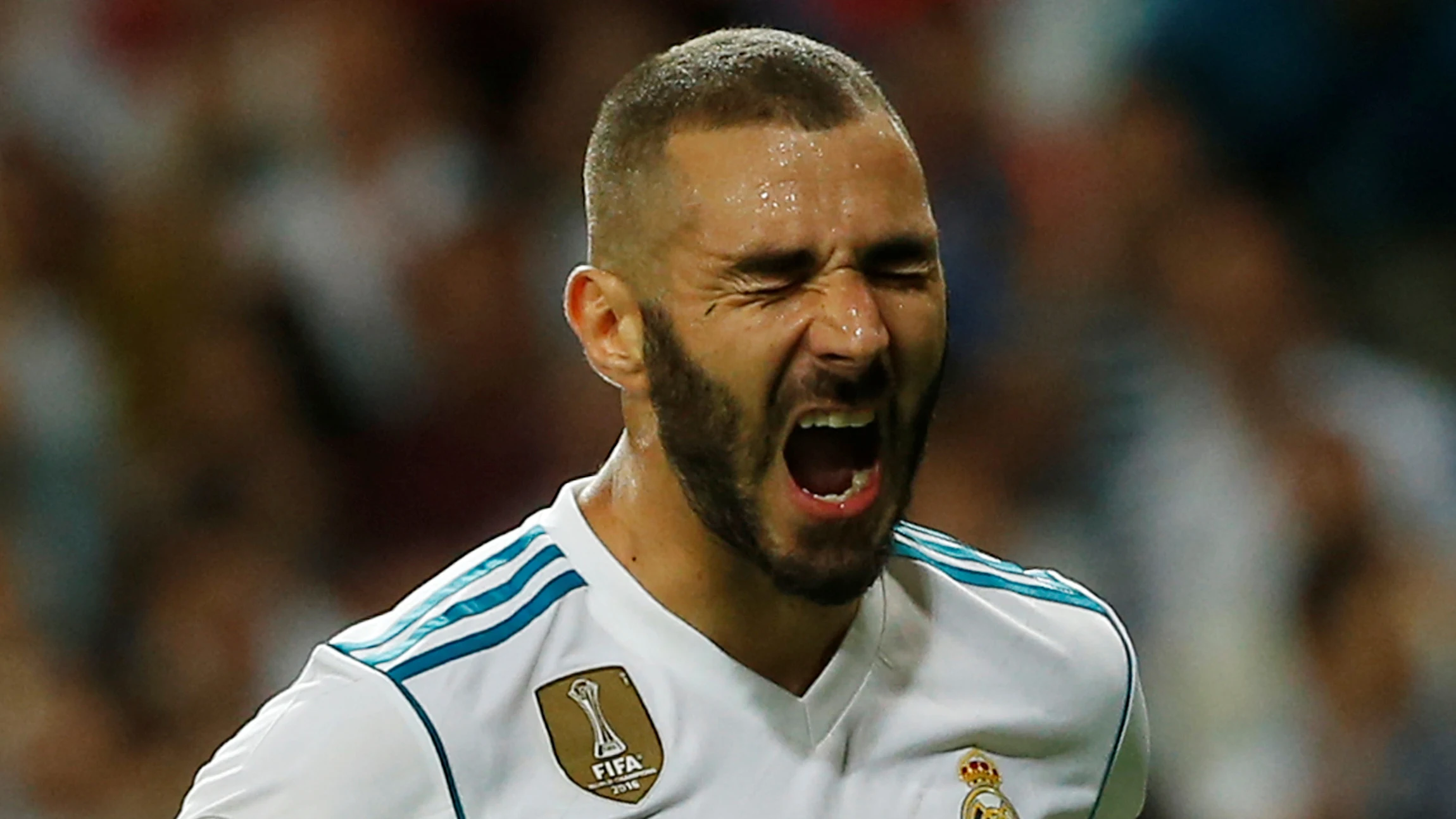 Benzema, con el Real Madrid