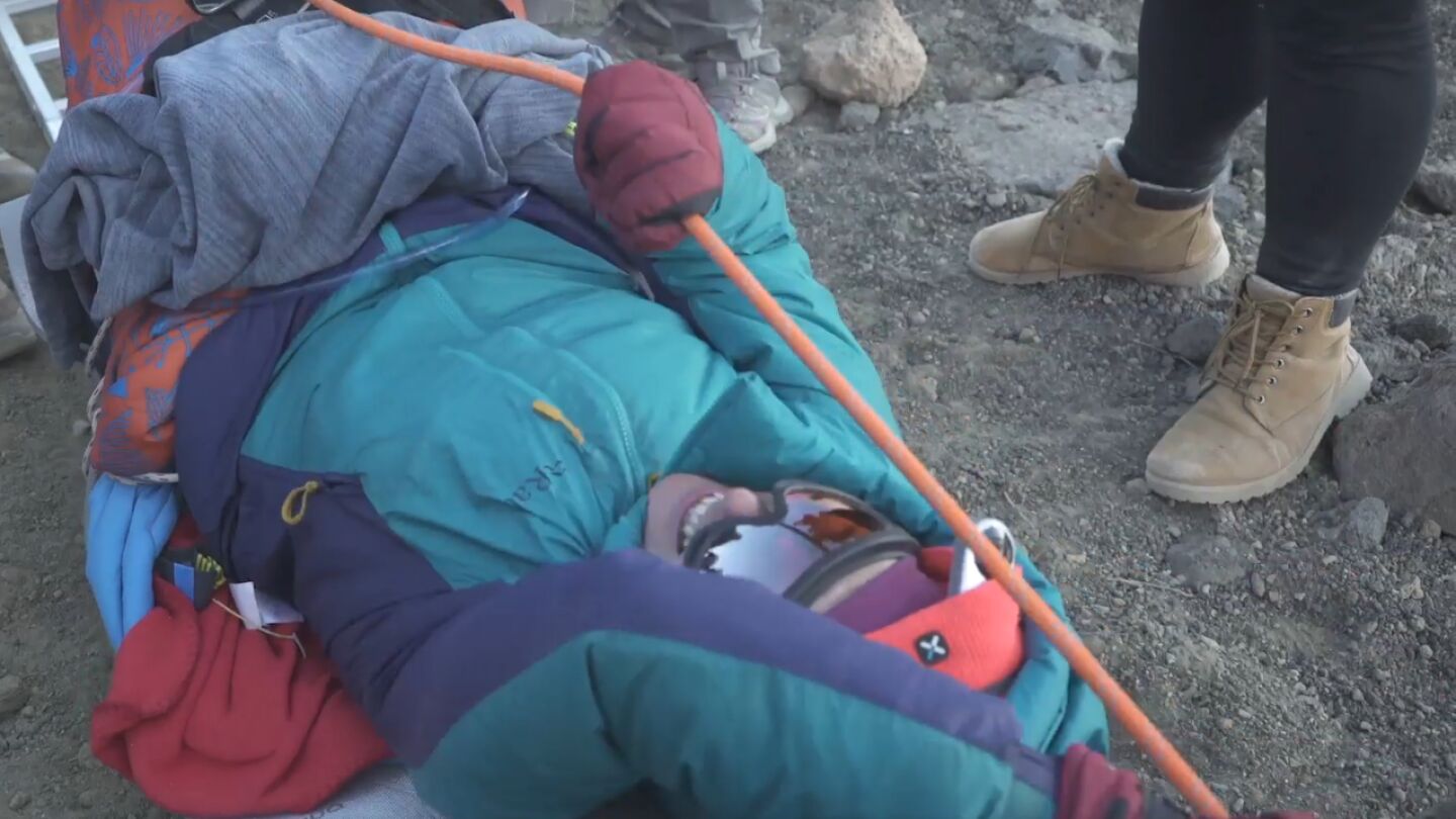 Gema Hassen-Bey, superando los 3.000 metros en el Teide