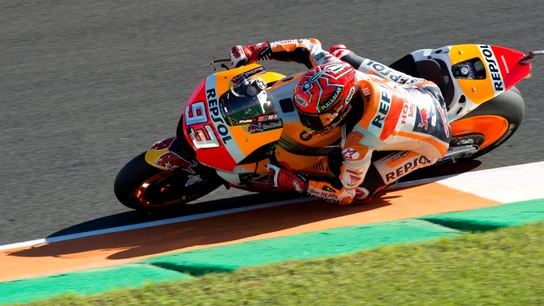 Marc Márquez durante el circuito de Cheste Marc Márquez durante el circuito de Cheste