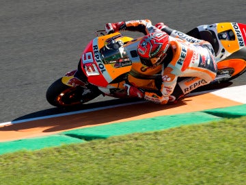 Marc Márquez durante el circuito de Cheste Marc Márquez durante el circuito de Cheste