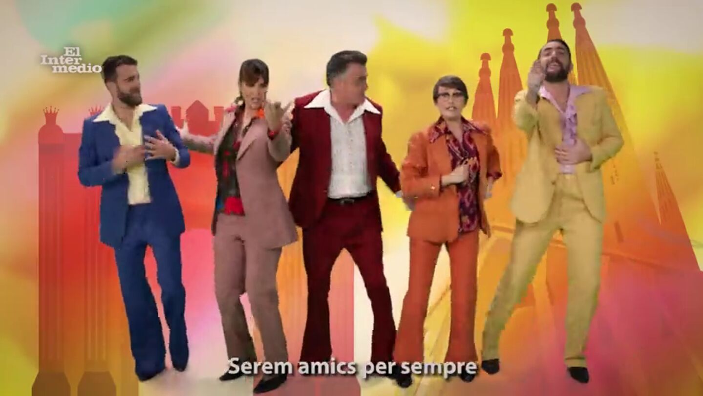 "Necesito dialogar, estoy cansado de vivir en un culebr&oacute;n": el videoclip de El Intermedio al ritmo de 'Amigos para siempre' sobre Catalu&ntilde;a y Espa&ntilde;a
