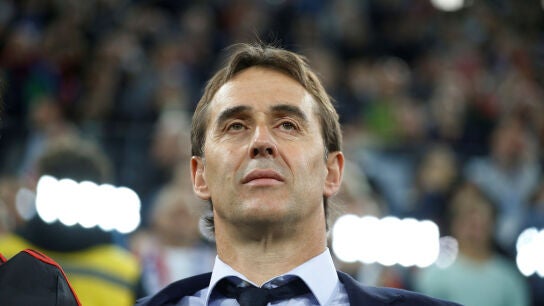 Lopetegui, durante el Rusia - Espa&ntilde;a