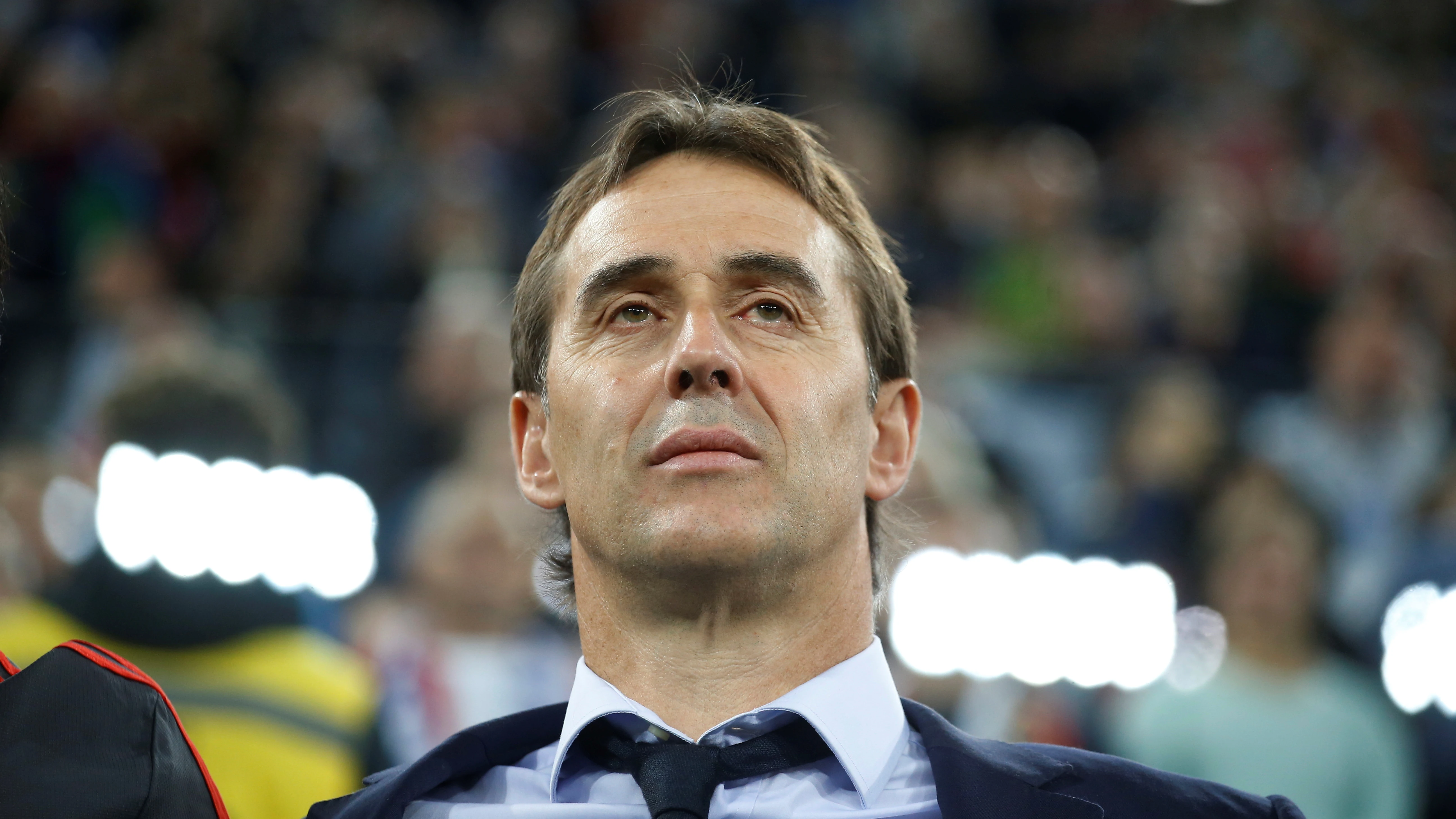 Lopetegui, durante el Rusia - Espa&ntilde;a