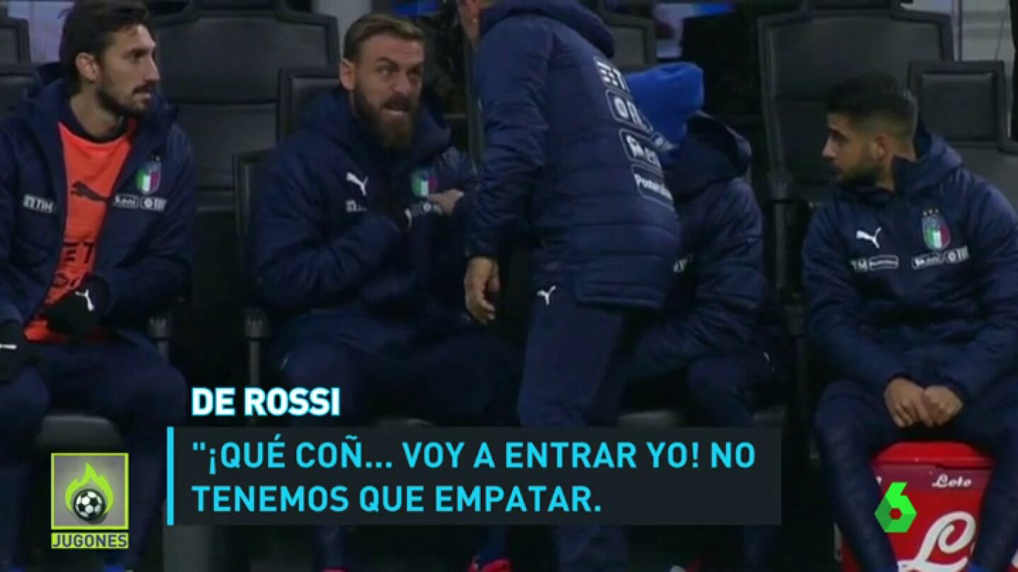 De Rossi explot&oacute; en el banquillo: "Que salga otro. Tenemos que ganar, no empatar"