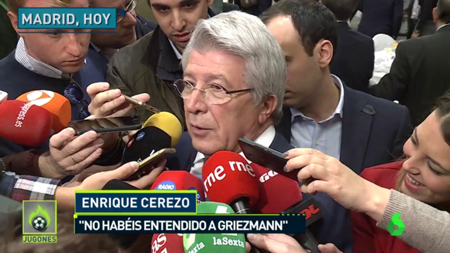 Cerezo: "En ninguna declaraci&oacute;n de Griezmann he visto que se quiera marchar"