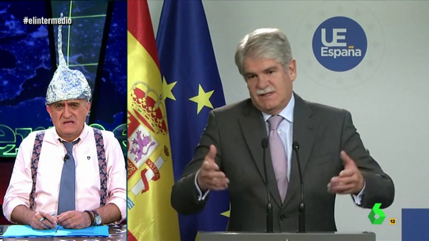 El Gran Wyoming y Alfonso Dastis