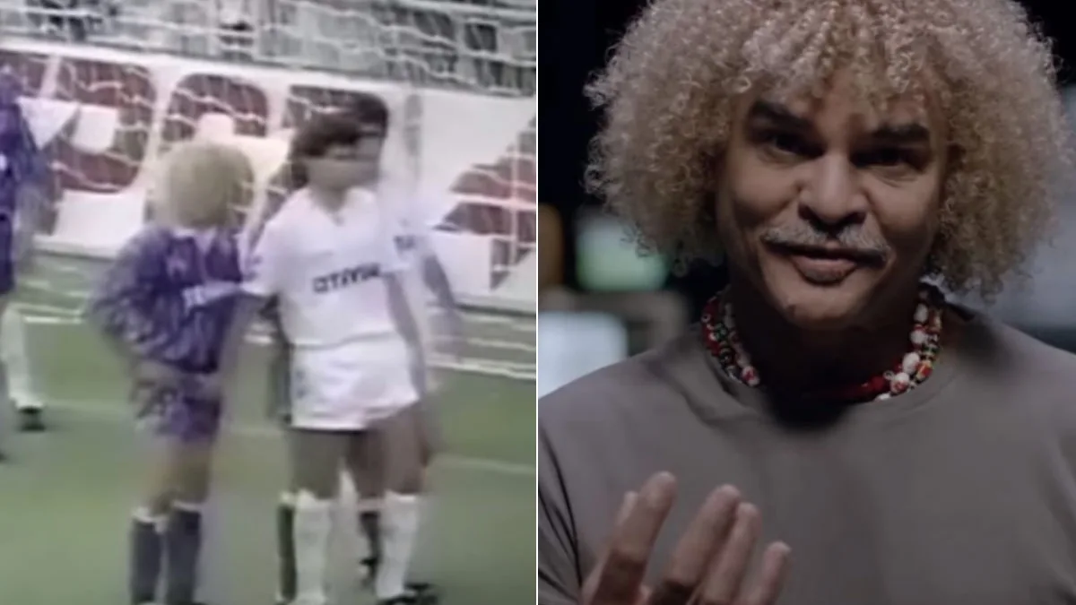 Valderrama recuerda su momento más famoso junto a Míchel