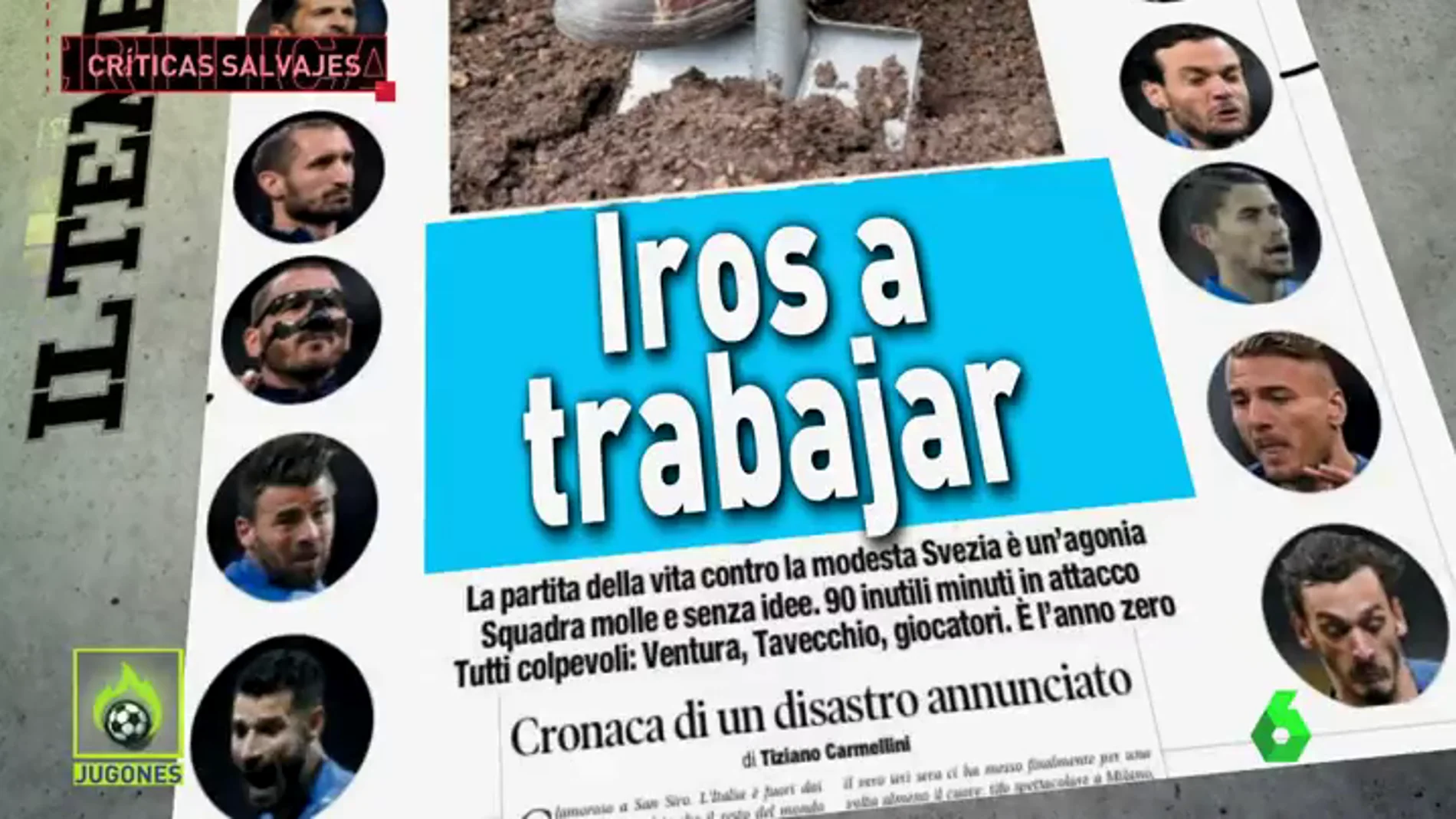"Apocalipsis azzurra", "Todos a casa", "Fin": la prensa italiana carga contra la 'Azzurra'