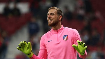 Oblak, antes de un partido