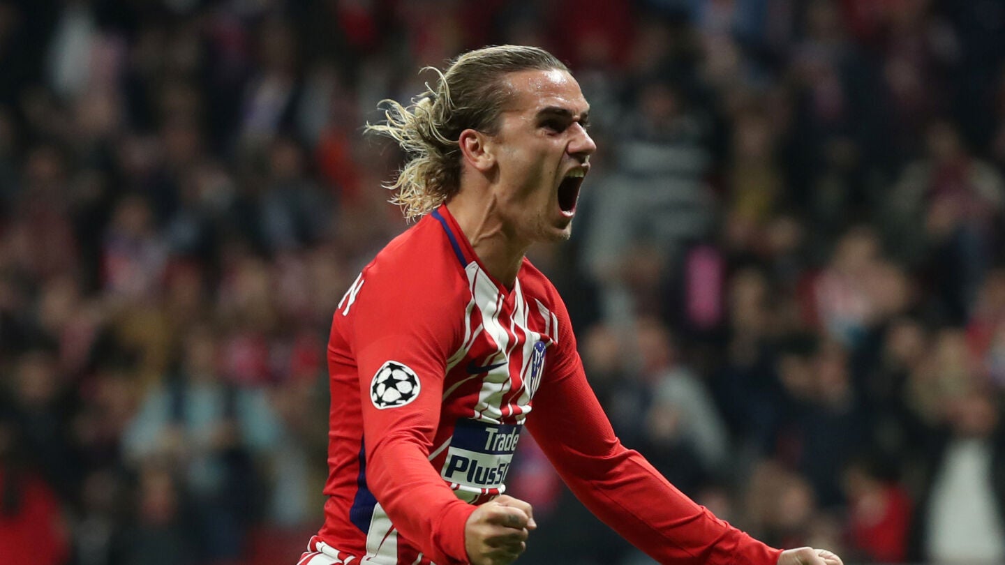 Griezmann celebra un gol con el Atl&eacute;tico de Madrid