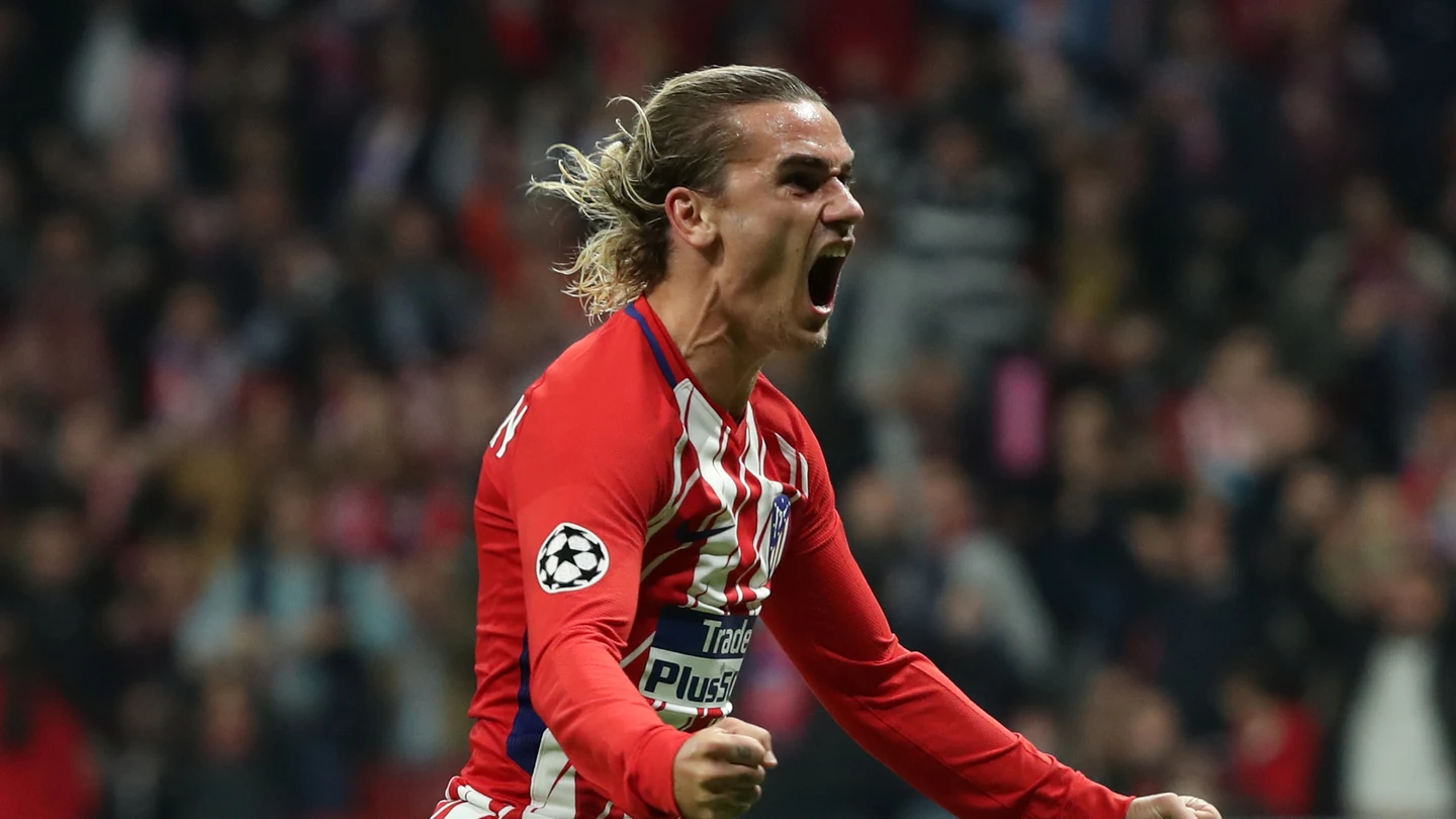 Griezmann celebra un gol con el Atlético de Madrid Griezmann celebra un gol con el Atlético de Madrid