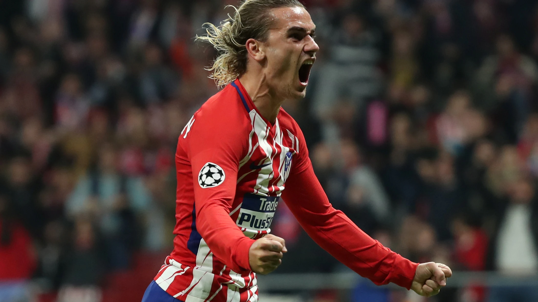 Griezmann celebra un gol con el Atlético de Madrid Griezmann celebra un gol con el Atlético de Madrid