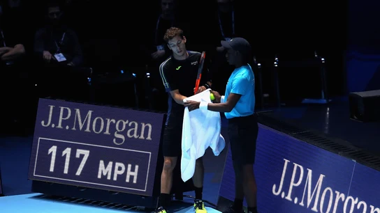 Carreño, durante su partido contra Thiem Carreño, durante su partido contra Thiem