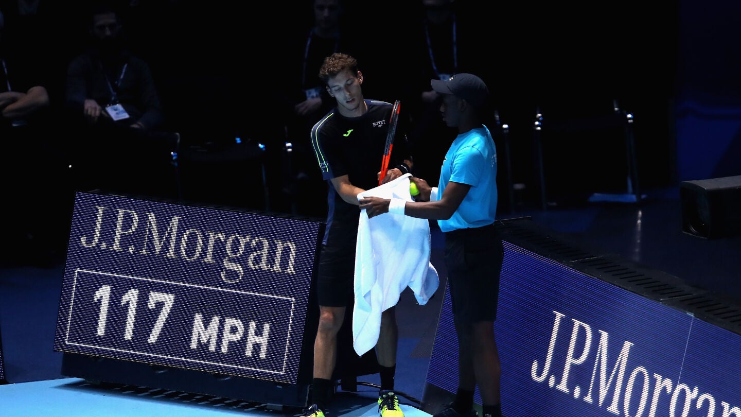 Carre&ntilde;o, durante su partido contra Thiem
