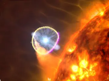 Vista de artista de la explosión de una supernova Vista de artista de la explosión de una supernova