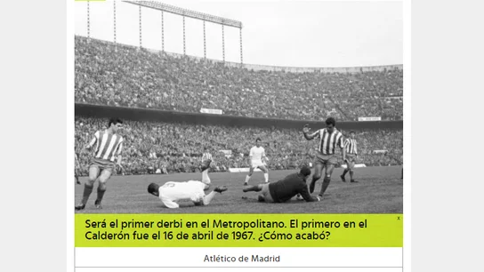 Trivial Atlético - Real Madrid Trivial Atlético - Real Madrid