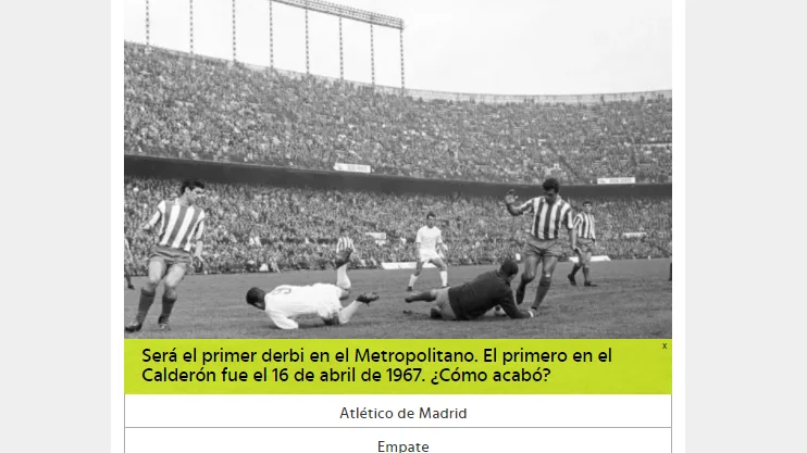 Trivial Atlético - Real Madrid