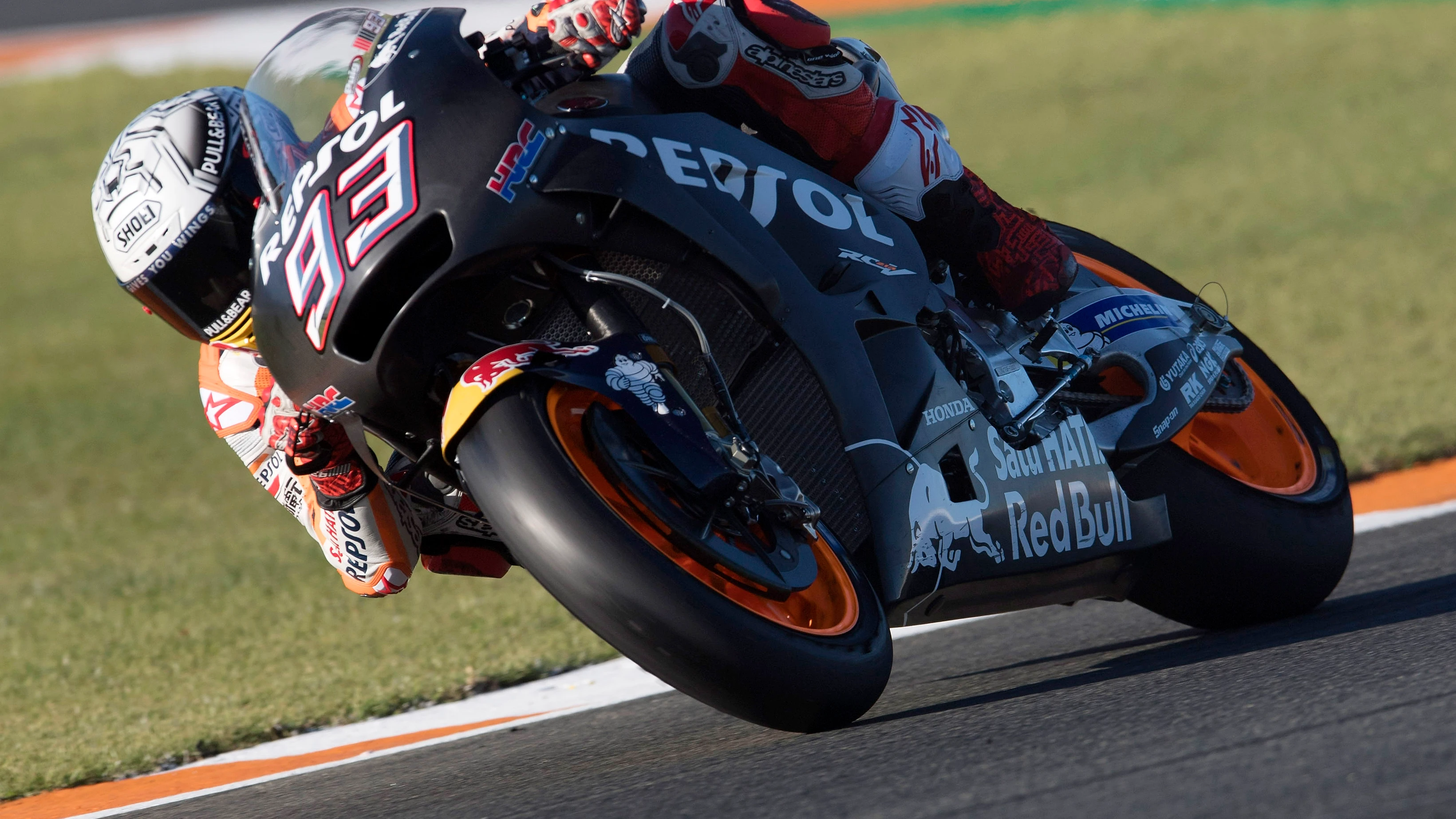 Marc Márquez, rondando con la Honda de 2018