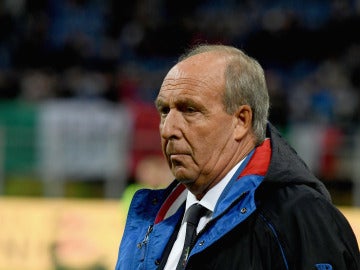 Gian Piero Ventura durante un encuentro con Italia Gian Piero Ventura durante un encuentro con Italia