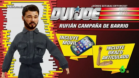 El muñeco de Gabriel Rufián El muñeco de Gabriel Rufián
