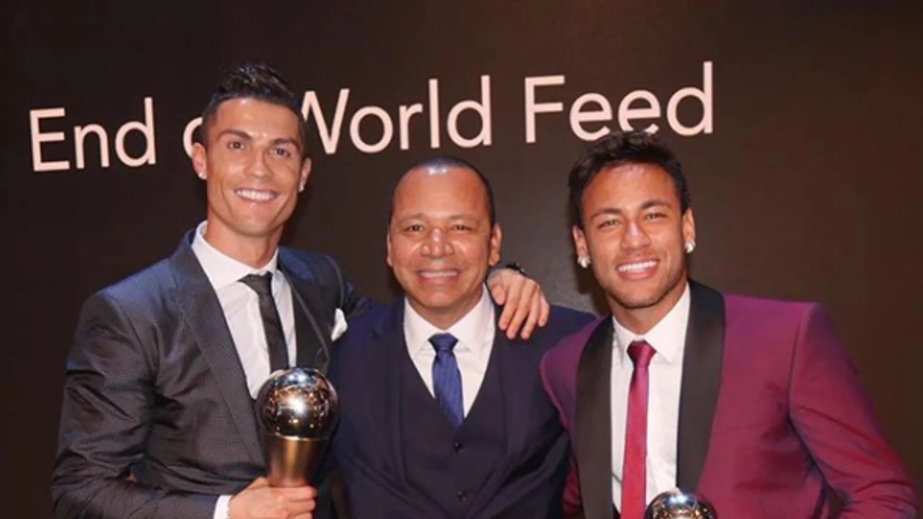 Cristiano y Neymar en gala 'The Best'