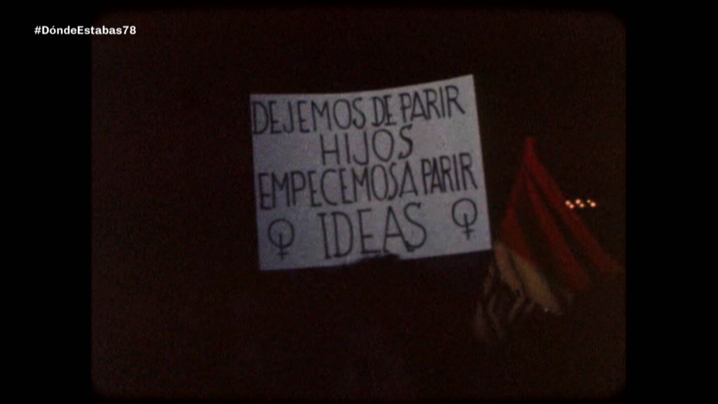 Pancarta recogida por D&oacute;nde estabas entonces