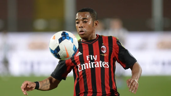 Robinho, en un partido en su etapa con el Milan Robinho, en un partido en su etapa con el Milan