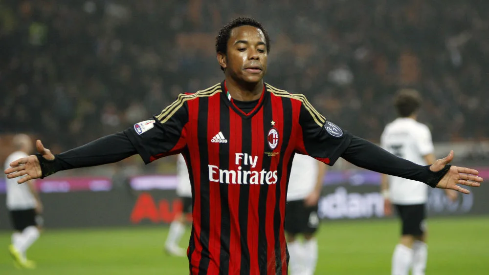 Robinho, en su etapa como jugador del AC Milan Robinho, en su etapa como jugador del AC Milan