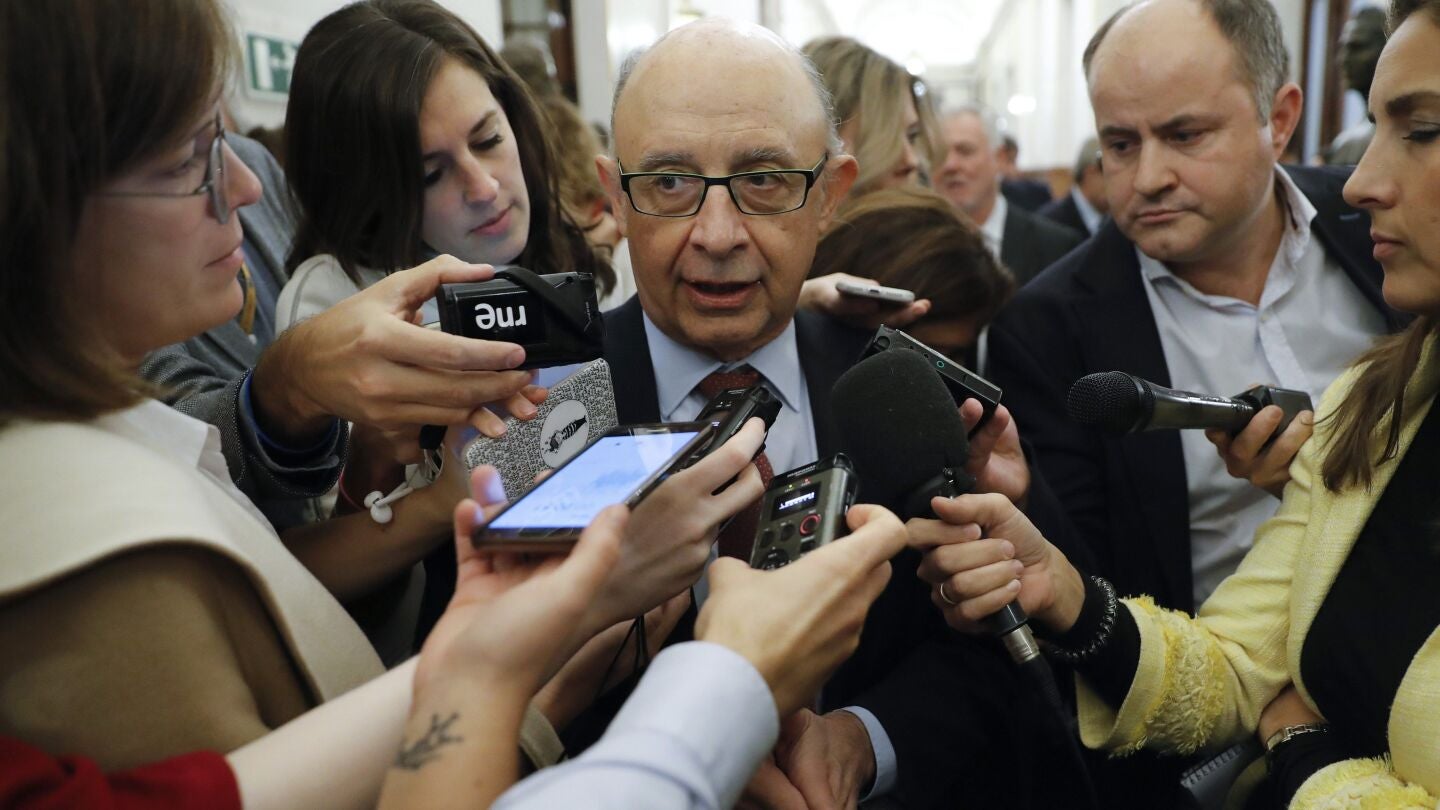 El ministro de Hacienda y Funci&oacute;n P&uacute;blica, Crist&oacute;bal Montoro 
