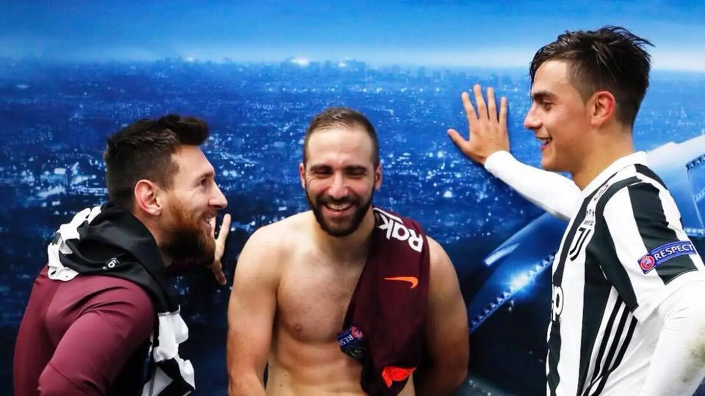 Messi, Higuaín y Dybala, después del Juve - Barça de Champions Messi, Higuaín y Dybala, después del Juve - Barça de Champions