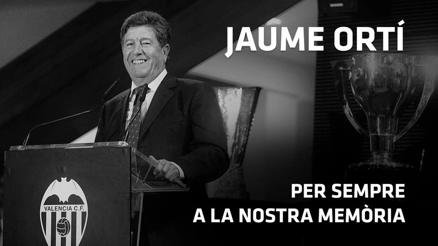 El expresidente del Valencia, Jaume Ortí El expresidente del Valencia, Jaume Ortí