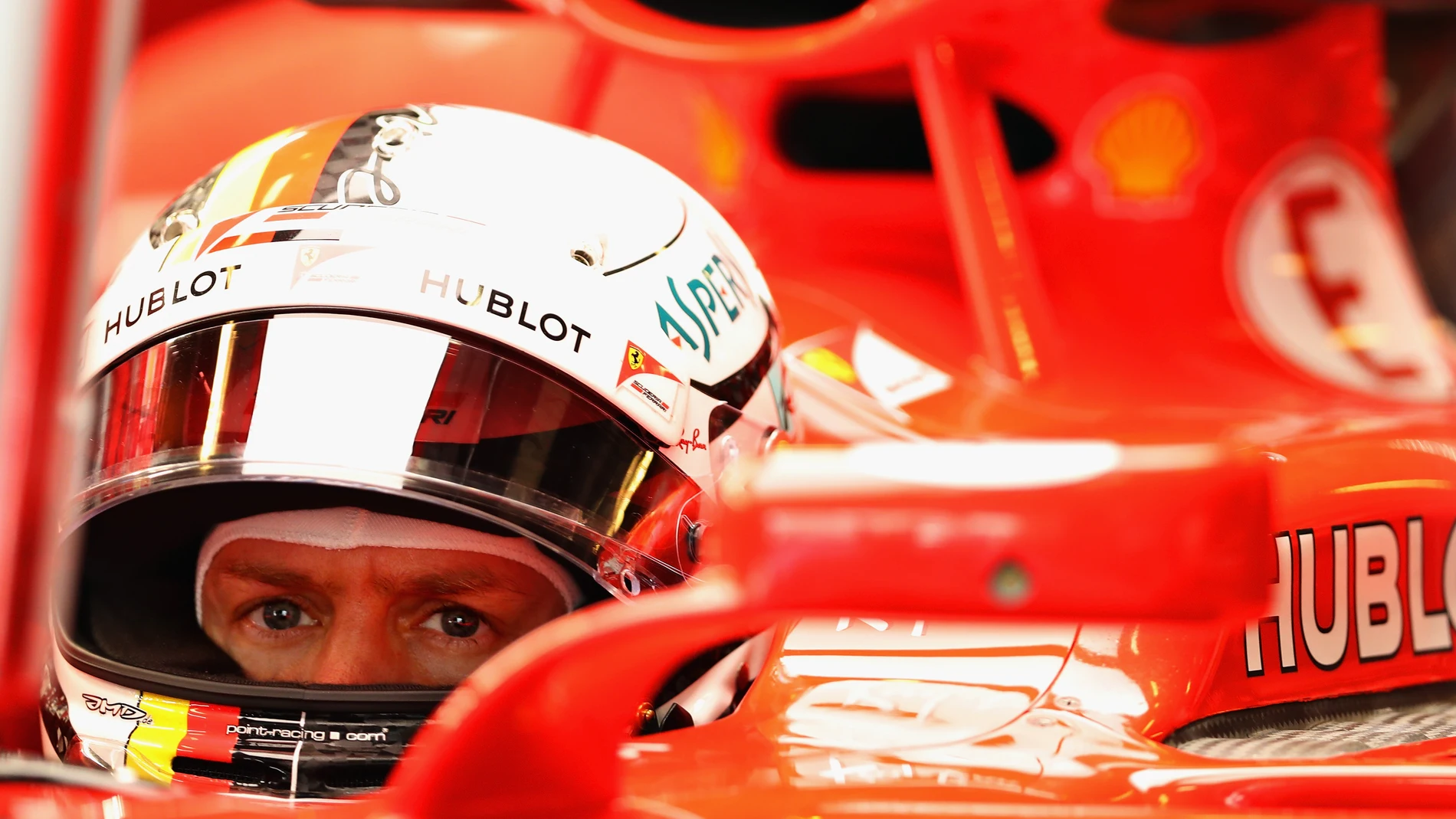 Vettel, durante el GP de Abu Dabi