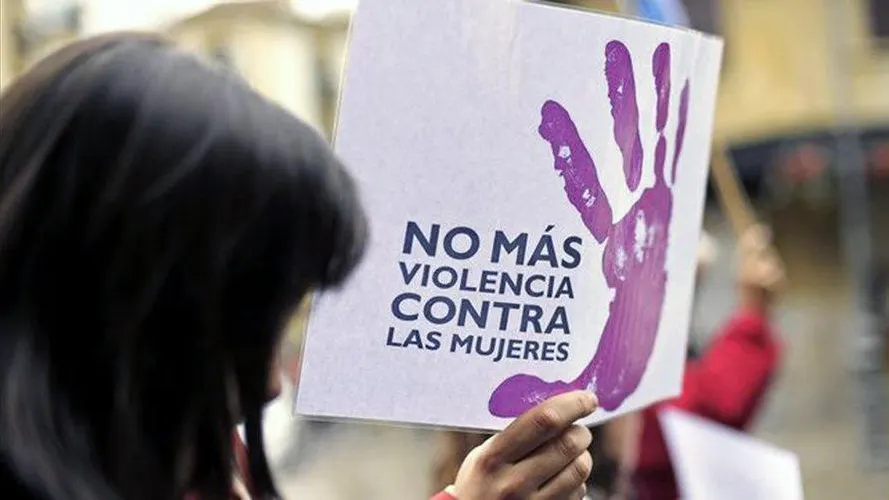 Cartel contra la violencia machista