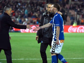 Alexis Ruano, durante un partido con el Alavés Alexis Ruano, durante un partido con el Alavés